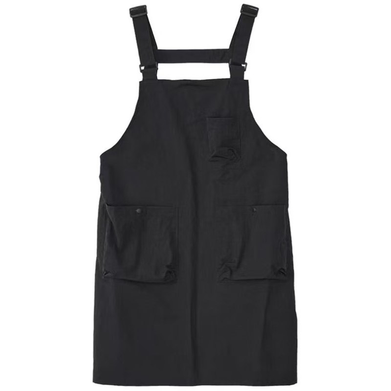 Престилка за работа без ръкави, полиестер, стил модерен минимализъм, еднотонна, регулируеми презрамки за рамене, подходяща за хранителни услуги, подстригване и грижа за домашни любимци
