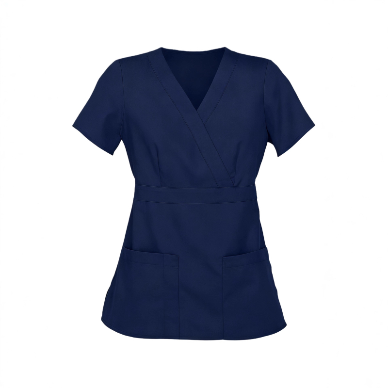 Zdravotnícky unisex set, vlhkosť odvádzajúci materiál, krátke rukávy, V-krk, polyester/spandex 72%/7%, pre nemocnice a veterinárne kliniky