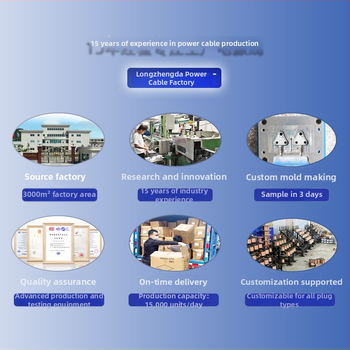 Long Zhengda лаптоп кабел за захранване с британски BS 1363, трижилен, PVC обвивка