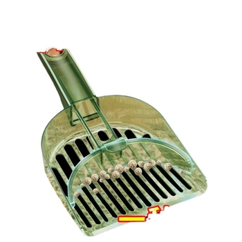 Lopatica za mačji izmet Shengwang – 2-u-1 s malim otvorima, plastična