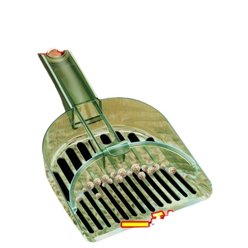 Lopatica za mačji izmet Shengwang – 2-u-1 s malim otvorima, plastična