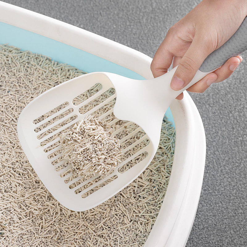 Lopatica za mačji izmet Shengwang – 2-u-1 s malim otvorima, plastična