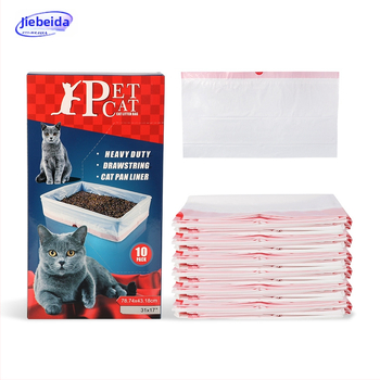 Stori PE maišai katės tualeto atliekoms, su virvele, 10 vnt dėžutėje