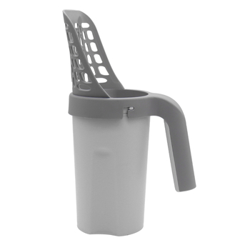 Set lopată nisip pisică cu coș de gunoi detașabil, design două-in-unul, material PP, compatibil universal, brand SORADD