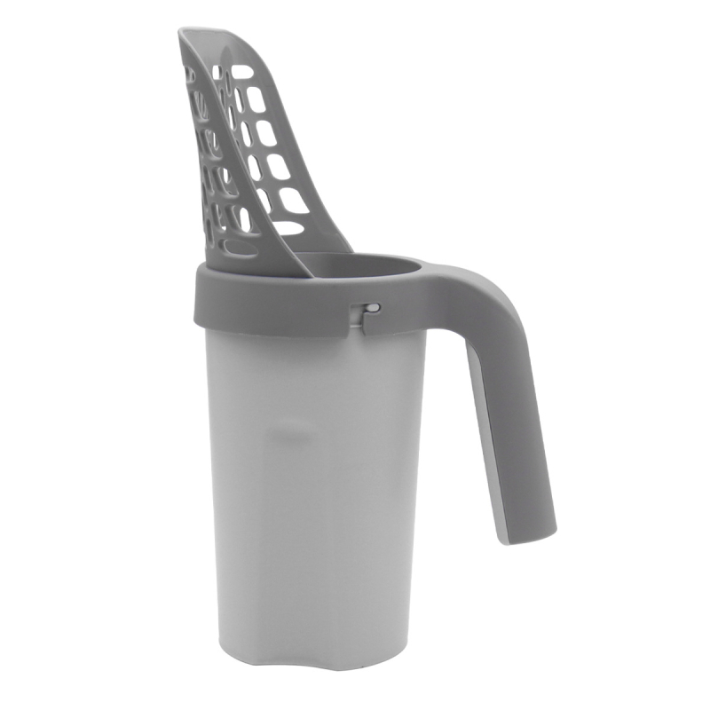Set lopată nisip pisică cu coș de gunoi detașabil, design două-in-unul, material PP, compatibil universal, brand SORADD