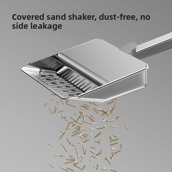 Macskaalom-szedegető kanál fedéllel, rozsdamentes acélból, többfunkciós, finom lyukakkal