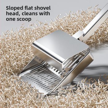 Macskaalom-szedegető kanál fedéllel, rozsdamentes acélból, többfunkciós, finom lyukakkal