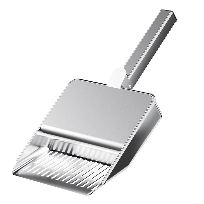 Macskaalom-szedegető kanál fedéllel, rozsdamentes acélból, többfunkciós, finom lyukakkal