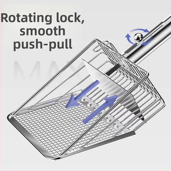 POPOCOLA fém macskaalmokhoz való lapát | Anyag: krómozott vas | Macskáknak | Nem importált
