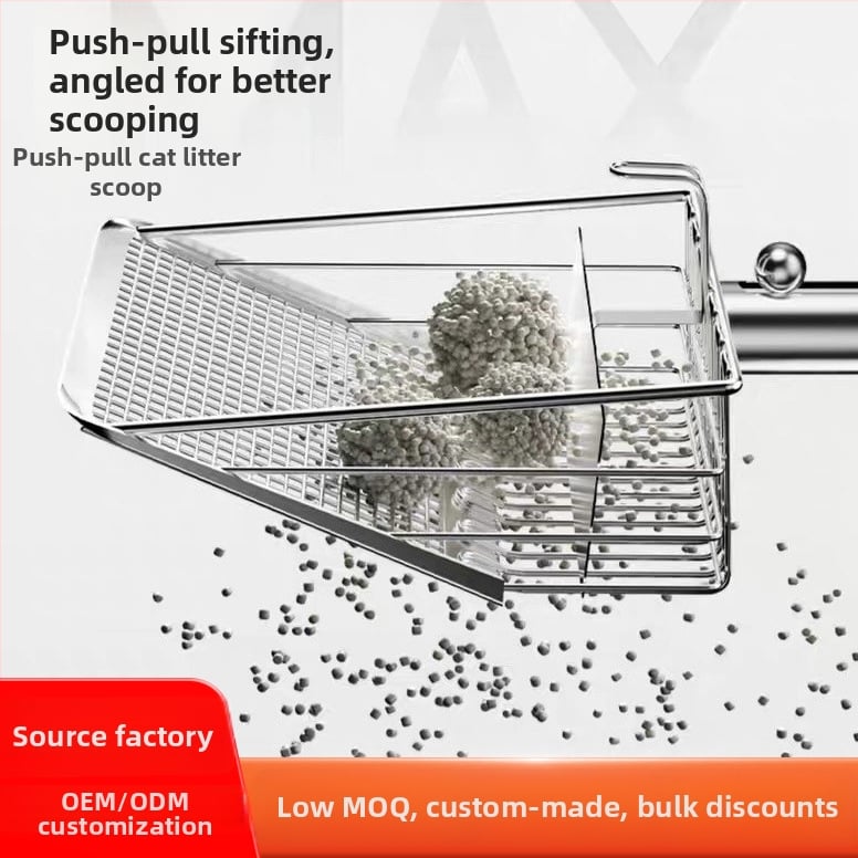 POPOCOLA fém macskaalmokhoz való lapát | Anyag: krómozott vas | Macskáknak | Nem importált