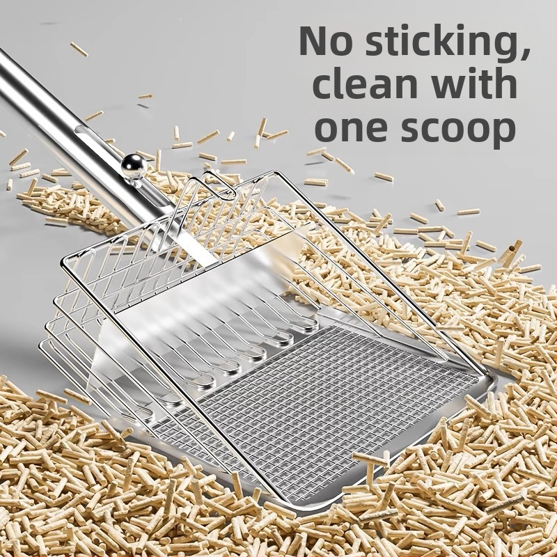 POPOCOLA metāla lāpsta kaķu smiltīm | Materiāls: hromēts dzelzs | Kaķiem | Nav importēts