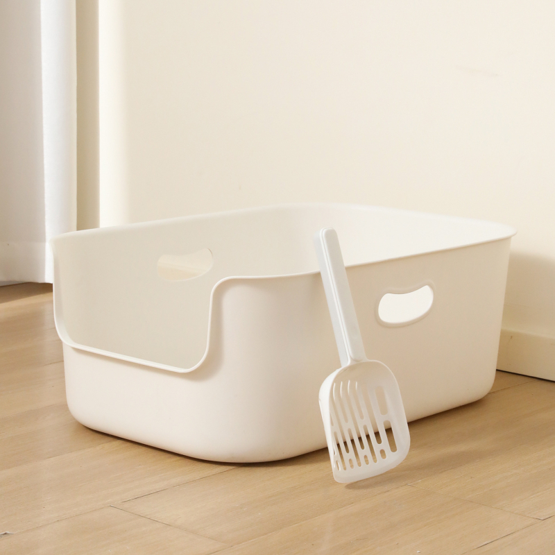 Kutija za pijesak mačaka, poluzatvoren kvadratni dizajn, PP materijal, marka HAWoo