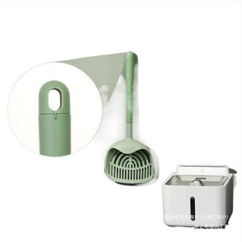 Macskaalomkanál hosszú nyéllel — műanyag, magánmárkás