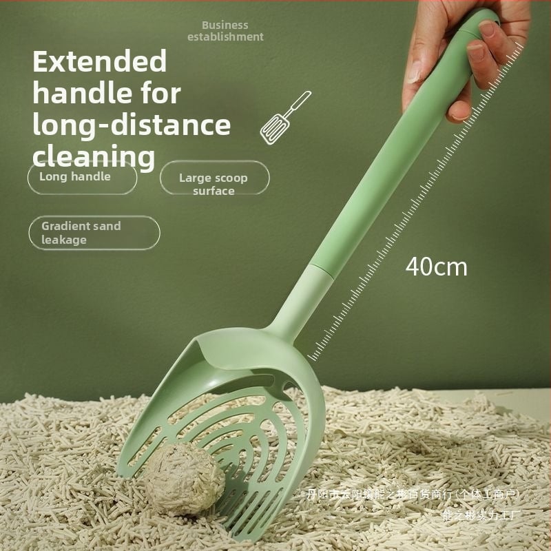 Macskaalomkanál hosszú nyéllel — műanyag, magánmárkás