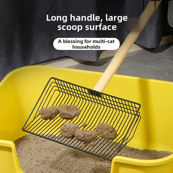 Hosszú nyeletű macskaalom-lapát finom lyukakkal — ABS műanyag, kód: 640036797964, Márka: Egyéb