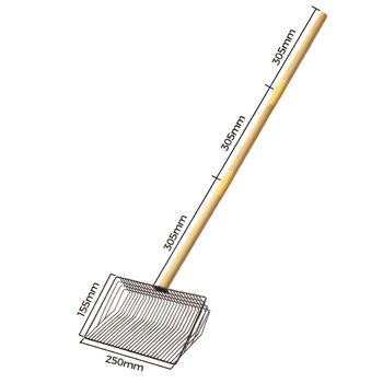 Hosszú nyeletű macskaalom-lapát finom lyukakkal — ABS műanyag, kód: 640036797964, Márka: Egyéb