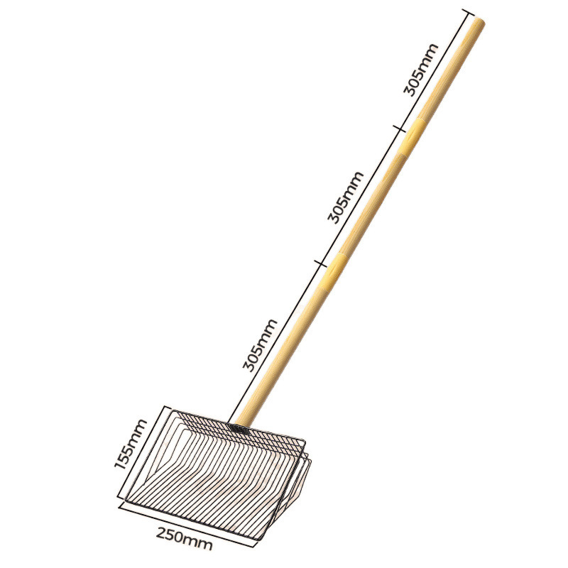 Hosszú nyeletű macskaalom-lapát finom lyukakkal — ABS műanyag, kód: 640036797964, Márka: Egyéb