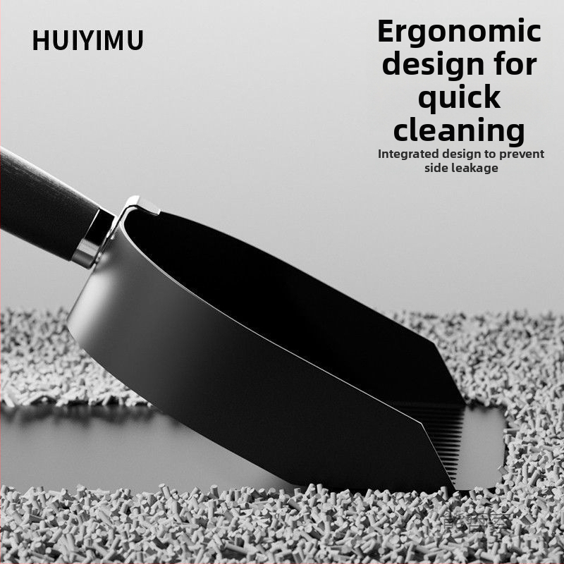 Kaķa smilšu lāpstiņa, ABS plastmasa, divfunkcionāla konstrukcija, ar smalkām atverēm