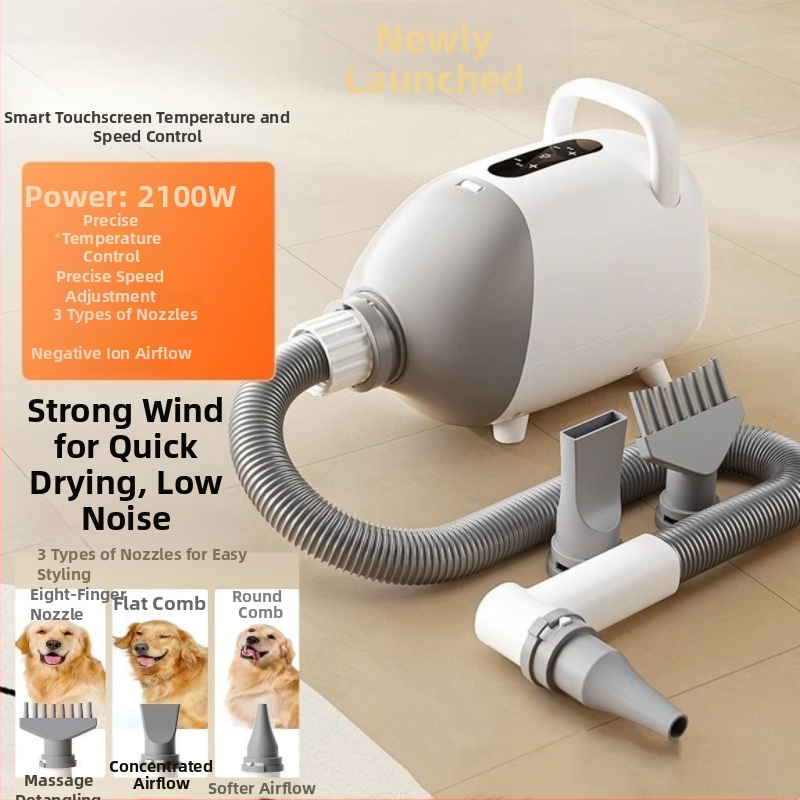 Gudrs mājdzīvnieku matu fēns kaķēm — mājas lietošanai, jauda līdz 1000W, spriegums ≤36V