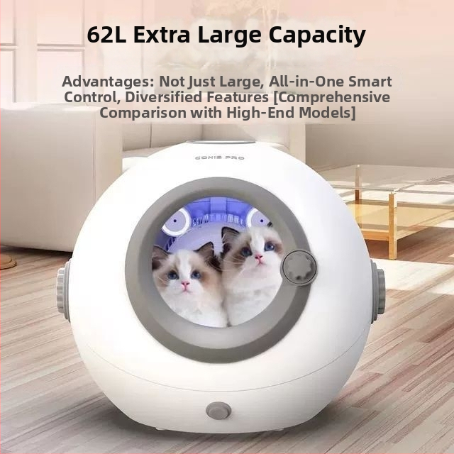 Kaķiem paredzēta žāvēšanas kaste — zem 1000 W, ≤36 V, fiksēta rokas konstrukcija