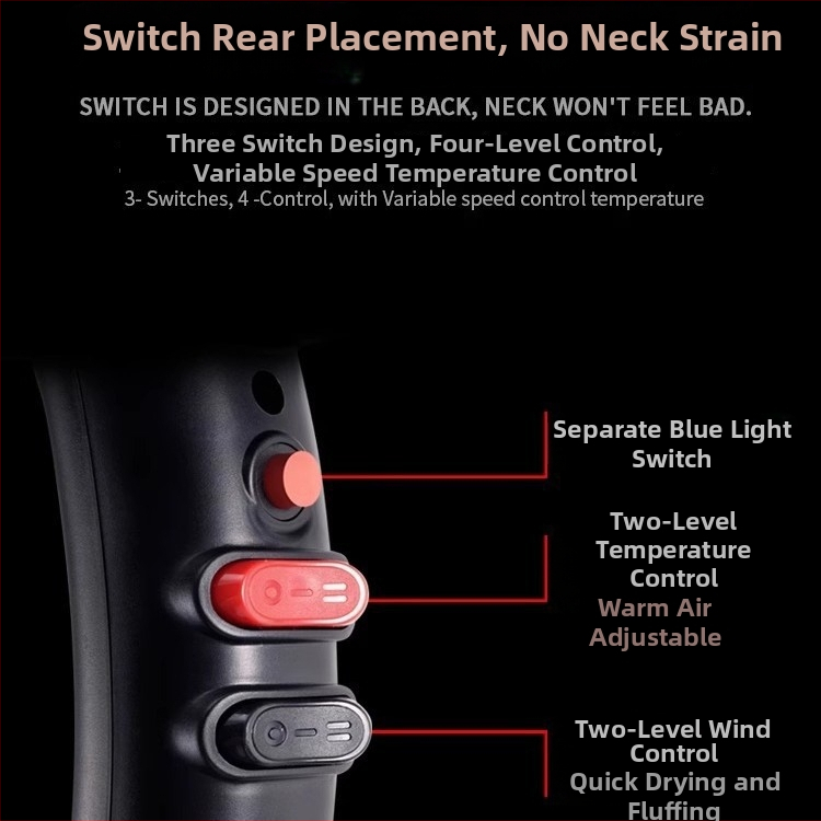 Sušič vlasov pre domáce zvieratá – mačky a psy – model Lb-820b, 1600-1999W, AC motor, špirálový vykurovací element, 220V