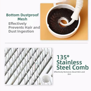 Viskas viename: gyvūnų plaukų džiovintuvas su šepetėliu – greitas džiovinimas šunims ir katėms, 2000W+, ≤36V, universalus naudojimas