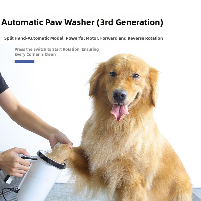 Yafitte Spălător Automate de Labe pentru Câini, USB Încărcare, ABS Corp, Mâner Ergonomic, Pachet 18
