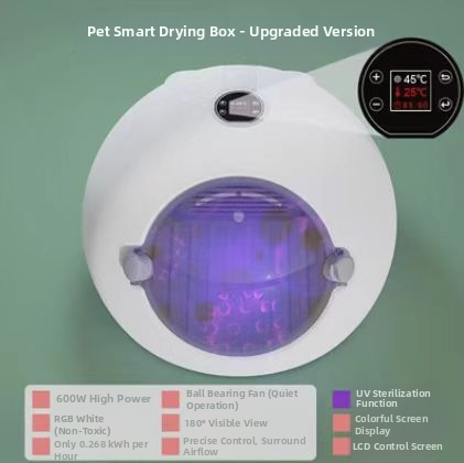 Automātiska mājdzīvnieku žāvētājs suņiem un kaķiem ar aizsardzību pret pārkaršanu – PF018, zem 1000W, 110V, AC motors