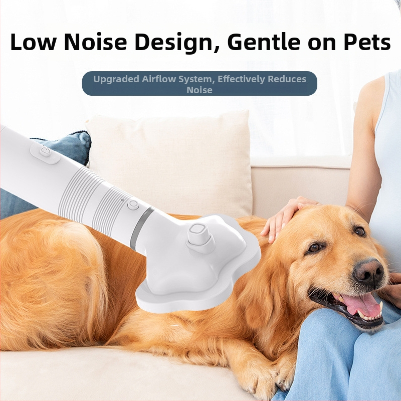 Suņu un kaķu apmatojuma žāvētājs un kopšanas rīks, Boom tips, 2000W+, pārkaršanas aizsardzība, universāla saderība