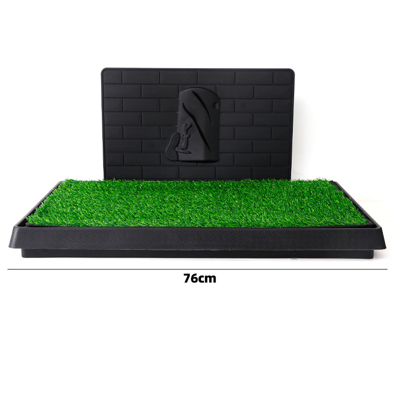 Dogus Kućni toalet s travnom podlogom i pregradom za urin, PP osnova, domaći proizvod, licencirani privatni brend