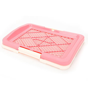 Troublemaker kućna toalet za pse s rešetkastim dizajnom – za mužske pse, plastika, zdravlje i higijena