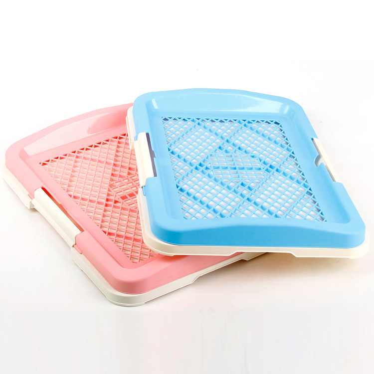 Troublemaker kućna toalet za pse s rešetkastim dizajnom – za mužske pse, plastika, zdravlje i higijena