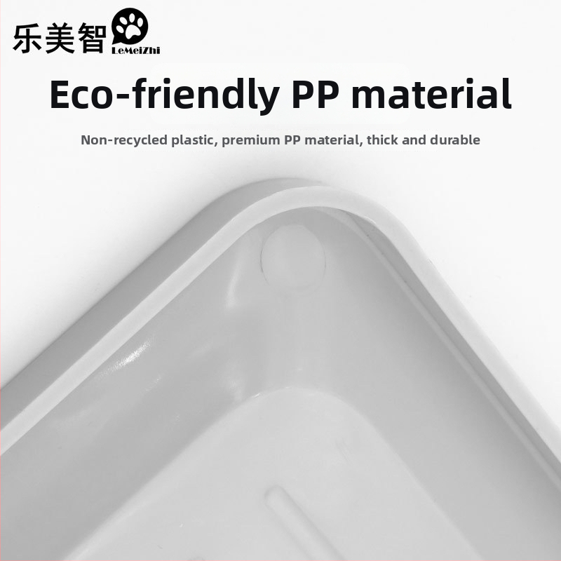 Toaleta pre psa s prepážkou, na stenu namontovaná, proti striekaniu, z plastu, Značka What a Beautiful