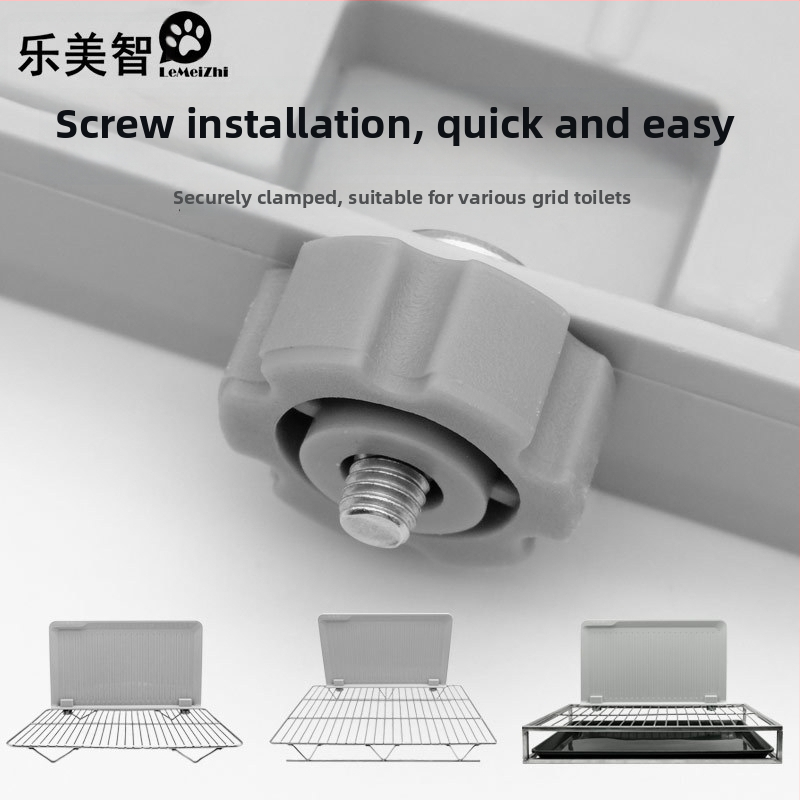 Toaleta pre psa s prepážkou, na stenu namontovaná, proti striekaniu, z plastu, Značka What a Beautiful