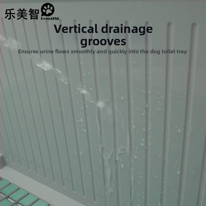 Toaleta pre psa s prepážkou, na stenu namontovaná, proti striekaniu, z plastu, Značka What a Beautiful