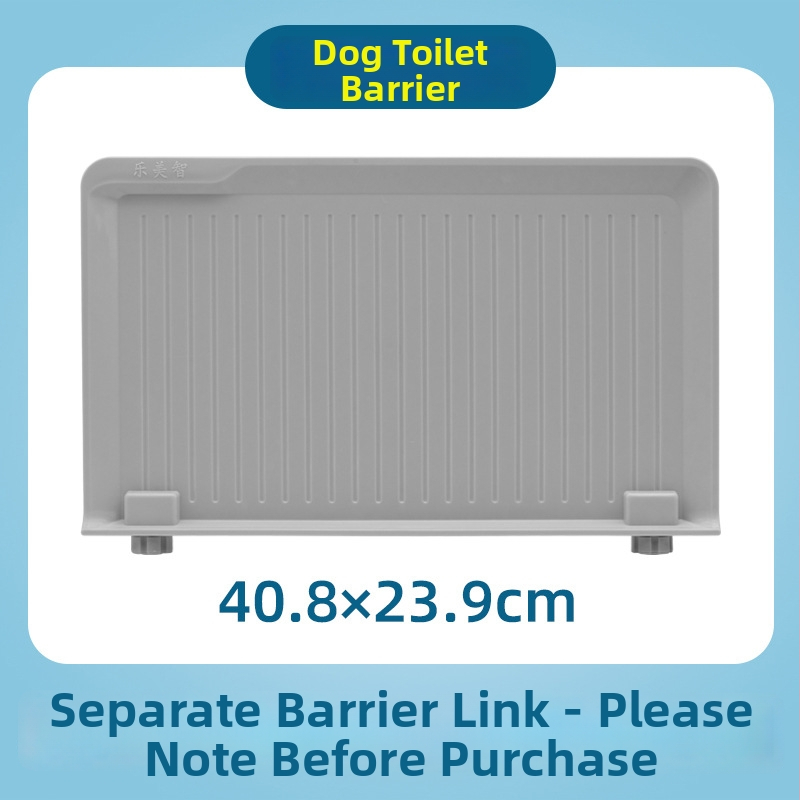 Toaleta pre psa s prepážkou, na stenu namontovaná, proti striekaniu, z plastu, Značka What a Beautiful