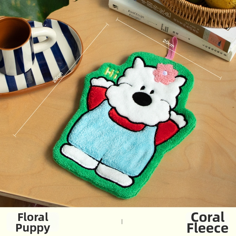 Forest Party ръчна кърпа за ръце, сладка и висяща, попивателна и бързосъхнеща за дома, детска кърпа за ръце - Материал: Coral fleece; Персонализация: Да; Тегло: 200 g+; Бранд: Banda; Нитки: 150D