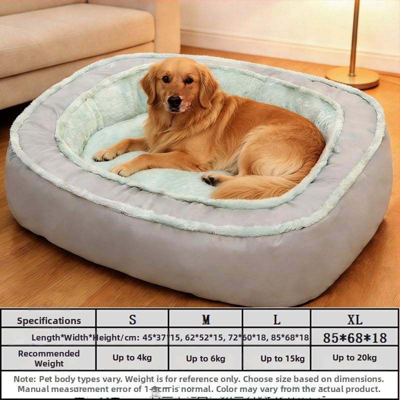 Гнездо за домашни любимци – сваляемо и пранещо се, зимно топло полиестерено легло за кучета и котки