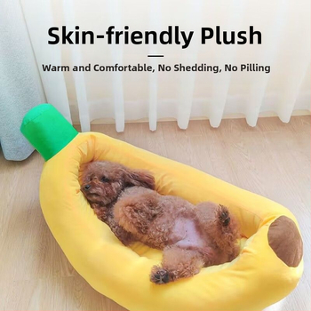 Гнездо за домашни любимци за кучета — плат, Неслизващ и издръжлив, Топло и дебело вътрешно; Почистване: Не се изплаква; Монтаж: Лесен; Без тава за тоалетна