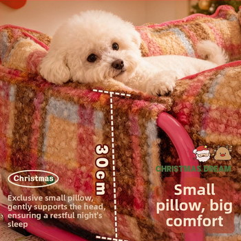 Гнездо за домашни любимци за кучета — Материал: PP памук + метална тръба; Категория: гнездо за домашни любимци; Подходящо за: кучета; Почистване: мие се; Монтаж: лесен