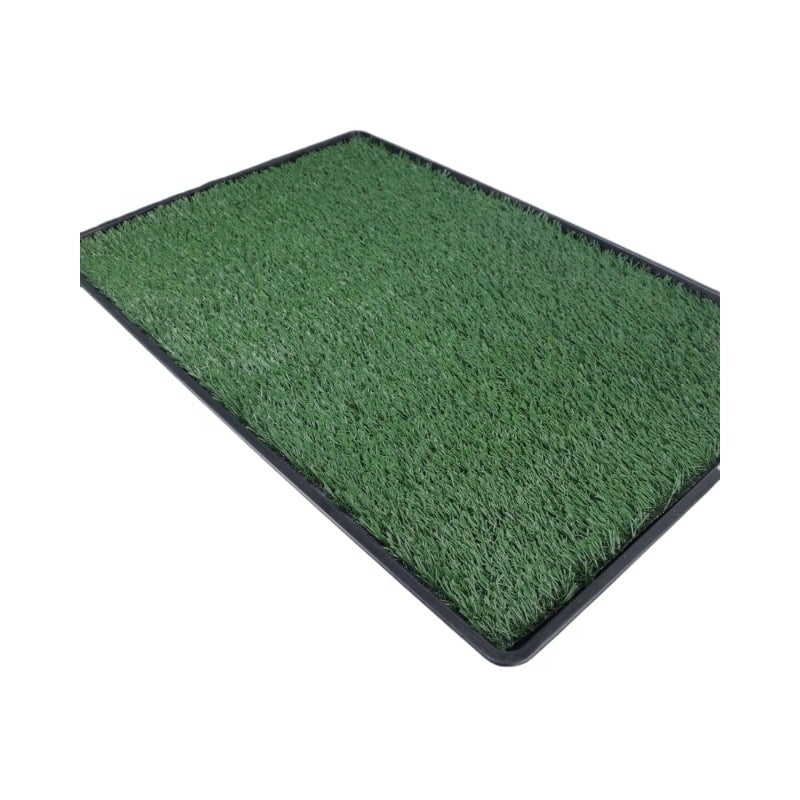 Covoraș de toaletă pentru câini – lavabil, suprafață cu iarbă artificială densă, bază din plastic