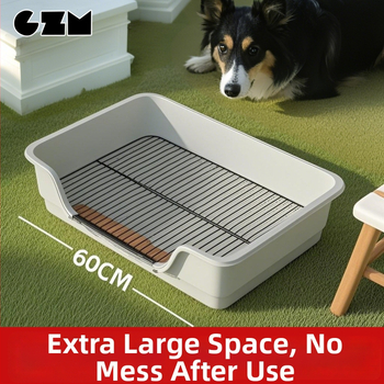 Toaletă pentru câini - ușor de curățat, din plastic, anti-pășire, anti-stropire a urinei