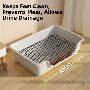 Toaletă pentru câini - ușor de curățat, din plastic, anti-pășire, anti-stropire a urinei