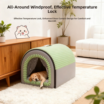 Кучешко домче и котешка палатка: свалящо се за пране, топло закрито гнездо за кучета и котки, подходящо за всички сезони