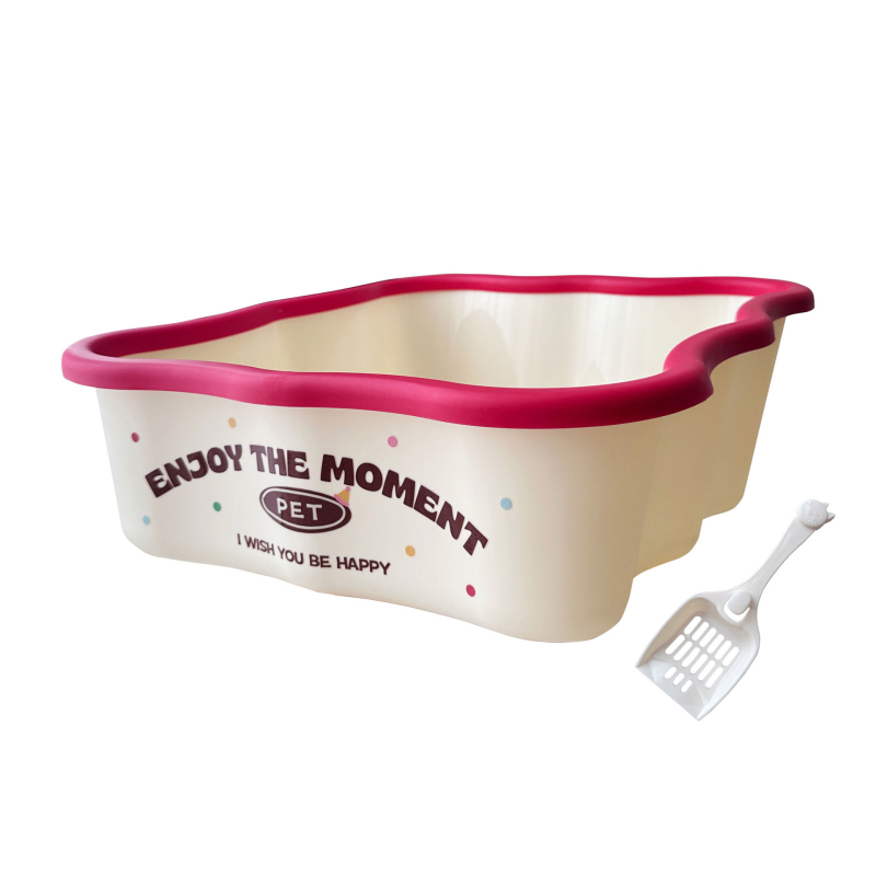 Poluzatvorena kutija za mačji pijesak s uključenom lopaticom, PP materijal, marka Urria, za mačke