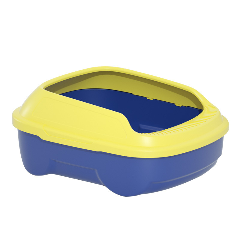 Mačacia toaleta na piesok, čiastočne uzavretá konštrukcia, proti úniku, PP materiál – Značka Curlytail