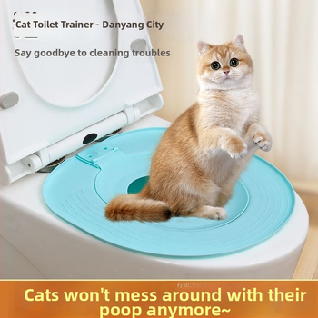 Tréner mačacej toalety - kruhové PVC, otvorená misa na mačky, normálne špecifikácie