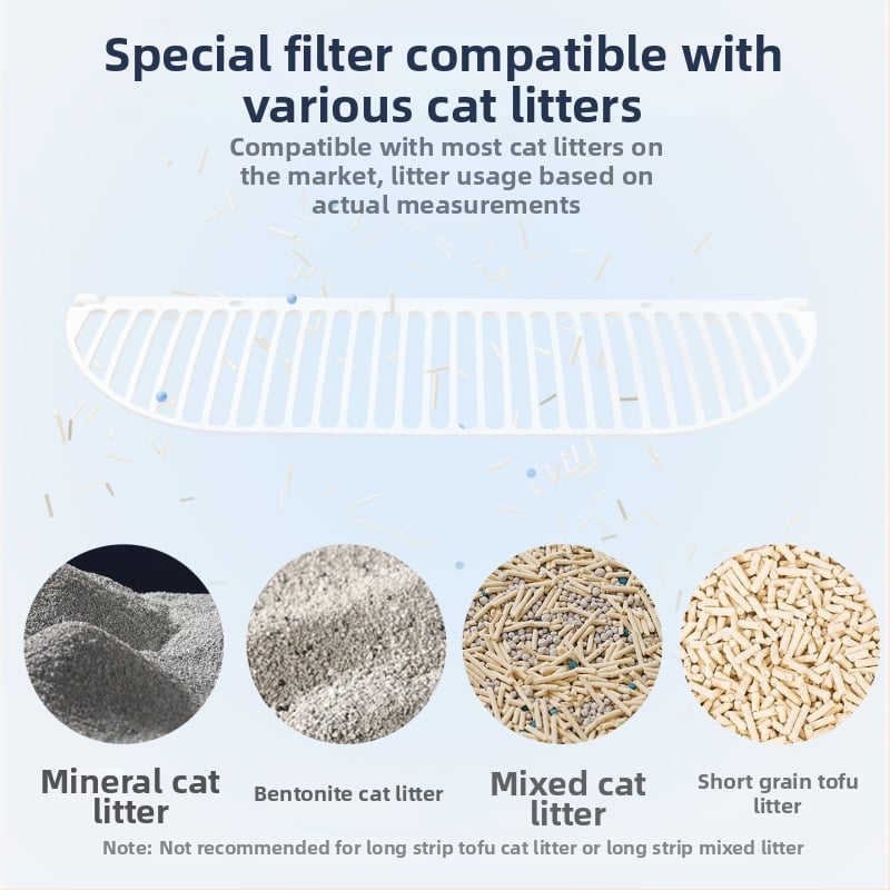 Automatska, potpuno zatvorena kutija za mačke s električnim sustavom samoposluživanja (PVC materijal, za mačke)