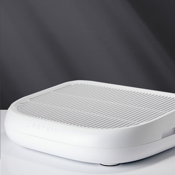 Xiaopei Podložka za kontrolu mačjeg pijeska, okrugla PVC podloga s dvostrukim filtrom, podržava pametne funkcije, kompatibilno sa poluzatvorenim kutijama za mačke