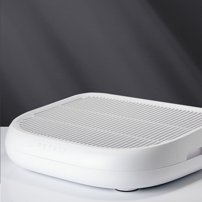 Xiaopei Podložka za kontrolu mačjeg pijeska, okrugla PVC podloga s dvostrukim filtrom, podržava pametne funkcije, kompatibilno sa poluzatvorenim kutijama za mačke